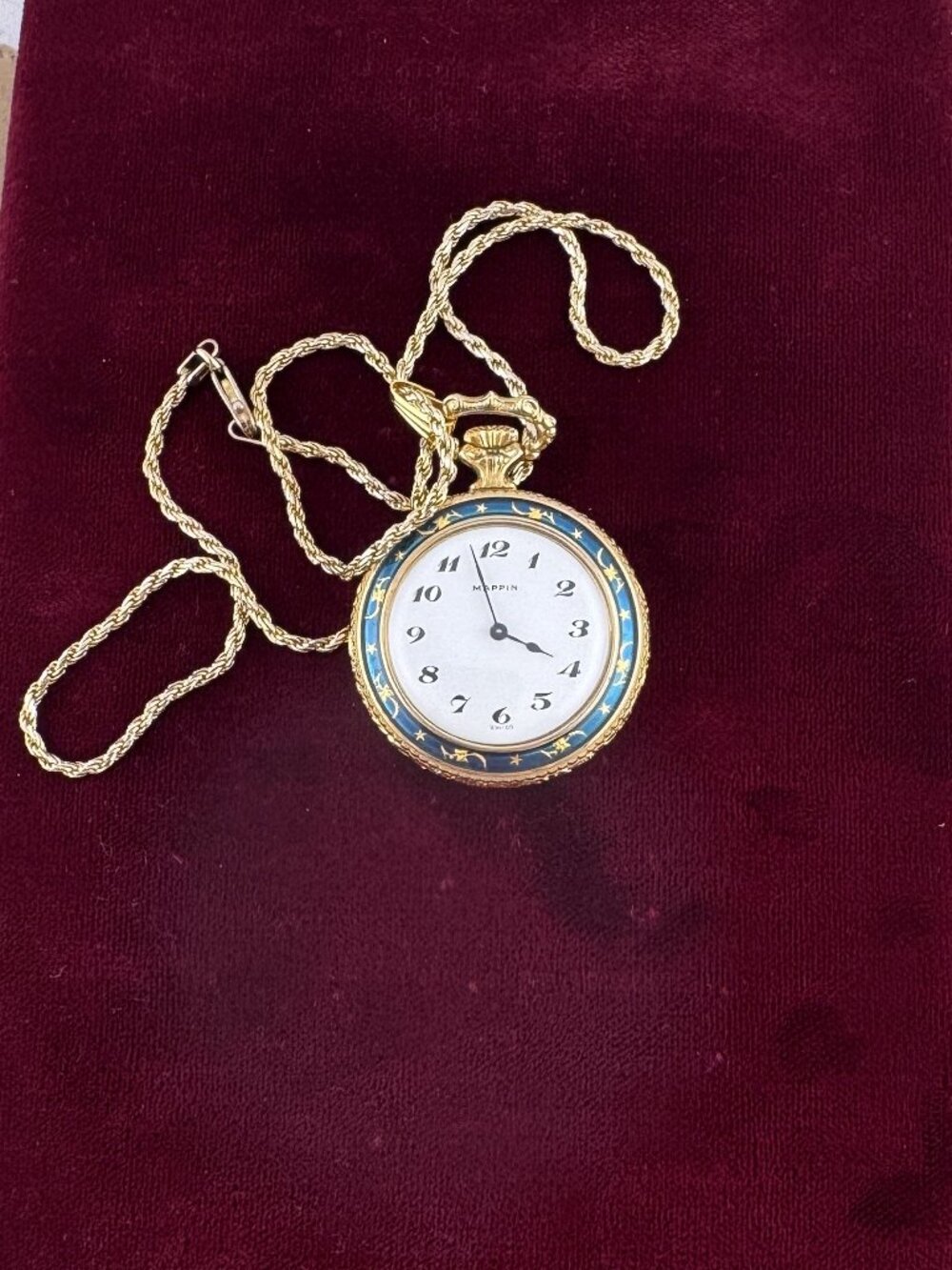 A stunning vintage lady's pendant watch by Mappin & Webb